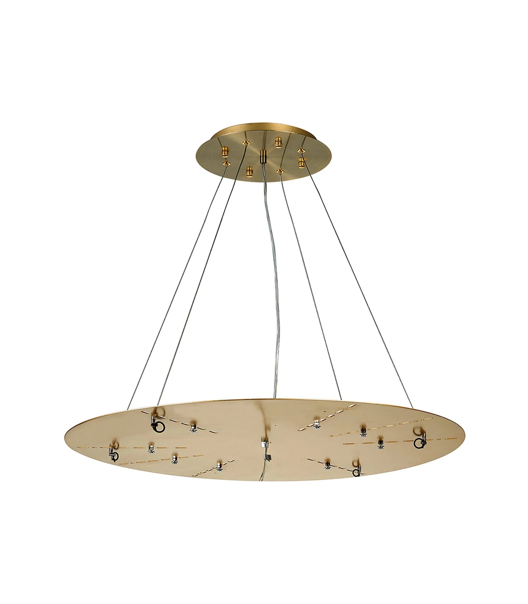 Lowan Antique Brass Ancillary Products Deco Suspension Plates